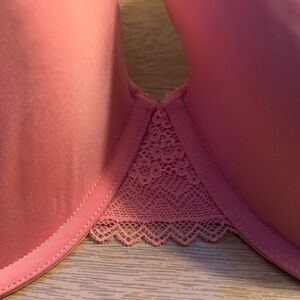 Bare Necessities Lace Bralette in Coral